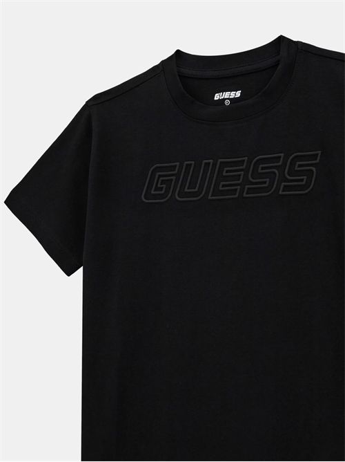 t-shirt bambino nera GUESS | L5RI37J1311/JBLK